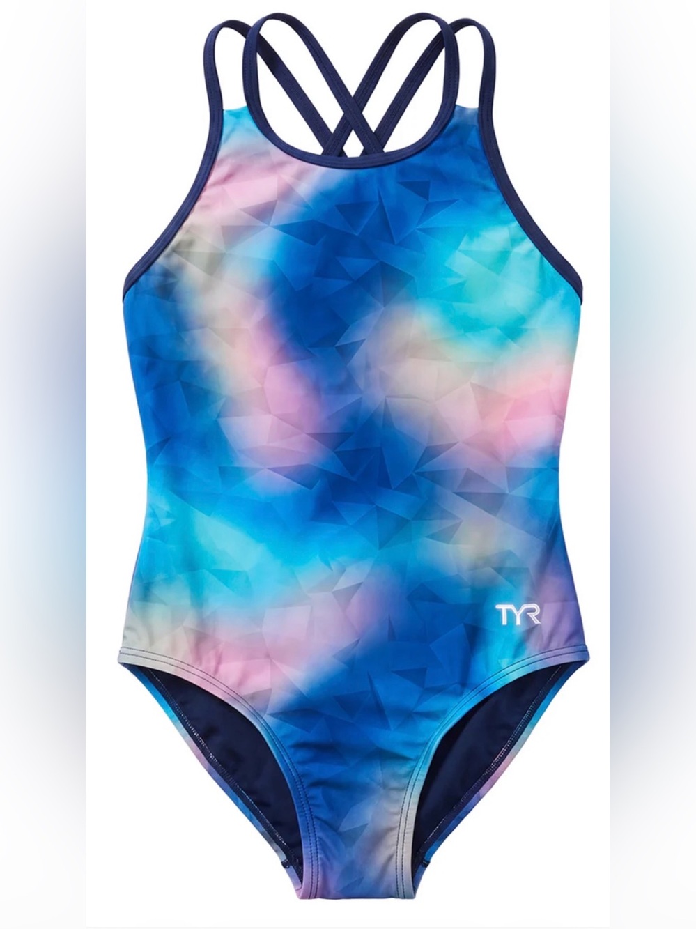 TYR Girls' Frazil Durafast Elite Oliviafit One Piece Swimsuit Multicolor